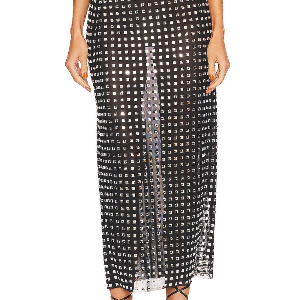 Zenni Skirt in black and silver